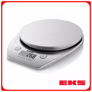 Báscula Digital Redonda para Cocina, con Batería, Plataforma de Acero Inoxidable, con 5 Años de Garantía - Product Image 2