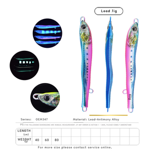 JIGGINGSOUL-RTS-347-fishing โลหะล่อปลาทะเล40g 60g 80g เรือตกปลาทะเล kanpachi Black croaker Little JIG JACK โลหะ adict Type 03 - Product Image 2