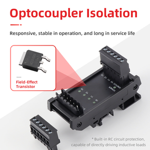 Mô-đun rơle trạng thái rắn ENMG MT08S với bộ cách ly quang điện Đầu ra 24V DC Bảng khuếch đại PLC cho điều khiển công nghiệp - Product Image 6
