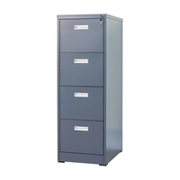 Classeur vertical moderne en métal à 4 tiroirs Classeur de meubles de bureau avec serrure mobile pour la maison, l'hôtel et l'école.