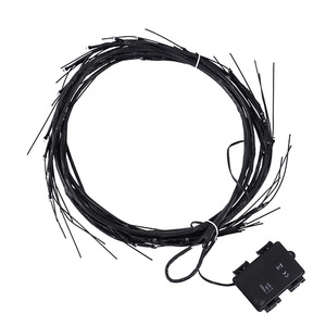 Lampe Led en rotin, 2m, 48 Led, étanche, fonctionnant sur batterie, lumière constante avec minuterie, pour décoration intérieure de noël et de mariage - Product Image 3