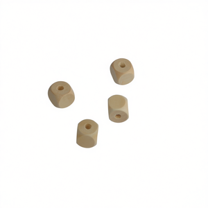 Perline in legno ILAN 20x20mm naturali per artigianato - Product Image 2