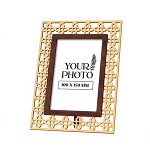 Cadre photo en bois DIY, minimaliste, fait main, écologique, léger, forme carrée, guide PDF téléchargeable, images étape par étape - Product Image 1