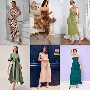 Vestidos de Noche Elegantes para Mujer, Corte Ajustado, Línea A, Maxi, Cintura Imperio, Tirantes Finos, Color Liso, Transpirable, Ecológico, Sin Espalda - Product Image 5