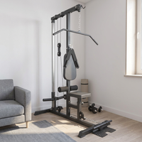 Équipement de musculation multifonctionnel pour la maison, vente en gros, ensemble d'équipement de musculation à domicile avec système de tirage latéral à charge libre