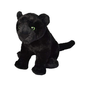 Peluche de panthère réaliste, <span class=keywords><strong>jouet</strong></span> <span class=keywords><strong>en</strong></span> peluche de panthère noire, poupées de tigre léopard réalistes, conception personnalisée avec logo personnalisé - Product Image 3