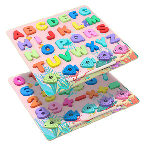 Comniki digitale numero madre educazione precoce tavola per afferrare la mano giocattolo <span class=keywords><strong>puzzle</strong></span> blocchi per bambini 26 lettere inglesi <span class=keywords><strong>puzzle</strong></span> per bambini - Product Image 1