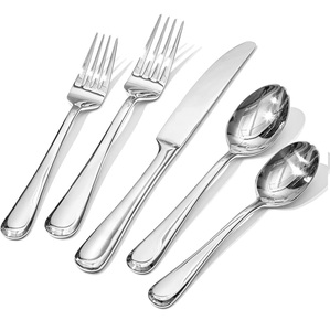 Vente en gros de couverts de restaurant forgés à la main couverts en argent ensemble de couverts en acier inoxydable pour les cadeaux de dîner de restaurant d'hôtel - Product Image 3