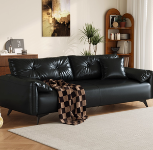 أزياء الطراز الحديث معنفدة شمع الجلد النفط مع الإسفنج داخل أريكة متعددة الألوان لشقة صغيرة غرفة المعيشة مكتب - Product Image 5