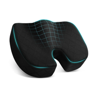 Coussin de siège ergonomique en gel amélioré Coussin de siège orthopédique en mousse à mémoire de forme pour coccyx Coussin de siège de voiture pour la douleur au coccyx Coussin de chaise de bureau