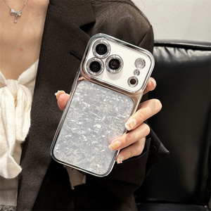 เคสโทรศัพท์มือถือลายเปลือกหอยชุบเงินสำหรับ iPhone 17 16 15 14 Pro Max แบบไล่เฉดสีรุ้งหลากสีสัน - Product Image 4