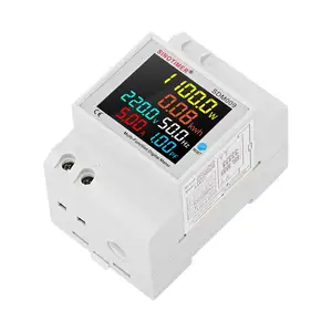 SDM009 Home digital display multifunctional voltage and current meter Frequency power factor guide single phase table