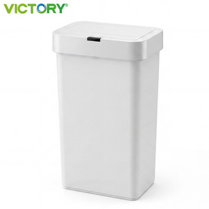 Poubelle intelligente certifiée UE en PP+ABS avec capteur automatique pour bureau et usage domestique, modèle sur pied - Product Image 2