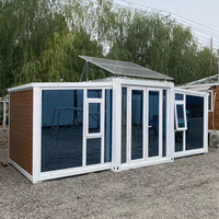 Maison préfabriquée de luxe sur mesure en conteneur extensible de 20 pieds ou 40 pieds avec chambre, salle de bain, cuisine, design moderne