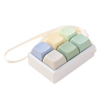 Llavero Fidget con Botón Sumergible, Interruptor Mecánico Empotrado, Clicker, Juguete Antiestrés, Colgante Blandito de Descompresión, Regalo