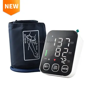 HUAAN mesin tekanan darah portabel, mesin pengukur tekanan darah, monitor Digital Tensiometer suara LED