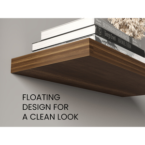 Ecco 31.5 In Wide <b>Floating</b> <b>Shelves</b> Set Of 2 Wall Decor Storage Book <b>Shelves</b> For Bedroom Bathroom - Product Image 4