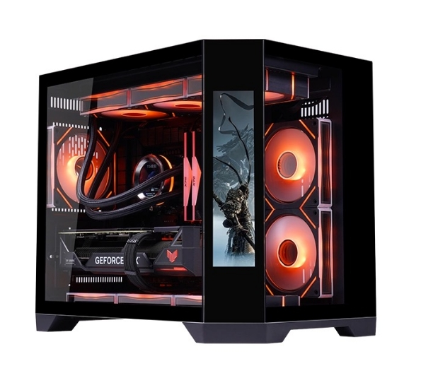 Full Tower Gaming Pc Case White Gaming Casing Pc Cabinet  ATX Computer Cases Towers Case Pc Atx Gamer Cabinet With LCD Screen