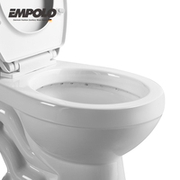 WC moderne en céramique turque à double chasse, deux pièces, blanc neige, à poser au sol, avec désodorisation automatique – Offre Spéciale