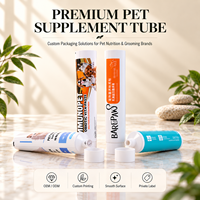 Tube d'emballage sous vide pour compléments alimentaires pour animaux de compagnie, isolation à l'air, emballage de nutrition fraîche pour la santé des chiens et des chats