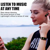 Reloj Inteligente con Auriculares Y3plus en Oferta, Monitor de Actividad Física TWS, Pantalla TFT, Pulsera Deportiva para Android e IOS