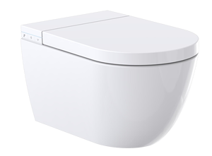 <span class=keywords><strong>WC</strong></span> Sospeso Smart in Ceramica Monoblocco con Telecomando, Scarico a Sifone a Getto, Sensore a Pedale, Apertura e Chiusura Automatica del <span class=keywords><strong>Coperchio</strong></span> per Uso Domestico - Product Image 6