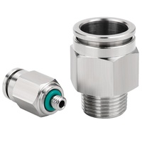 Raccord rapide en acier inoxydable 304/316, connecteur droit fileté 8-02, buse d'air haute pression SL, coudé PL 10-04 NPT, garantie 1 an