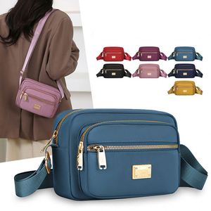 Nuevo Bolso de Mano de Lujo para Mujer, Bolso Bandolera Retro, con Cierre, Moderno, Multicapa, de Nailon, Pequeño y Cuadrado - Product Image 1