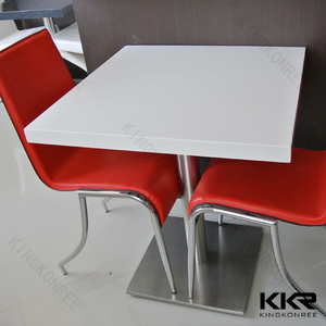 Kkr moderno Mesa de Piedra y silla <span class=keywords><strong>restaurante</strong></span> acrílico superficie sólida mesa de comedor - Product Image 1