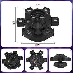 120W LED Mini Head Moving Stage Light Sechs bewaffnete RGBW-Strobe-Effekt DMX512 für OEM/ODM Party Lights - Product Image 5