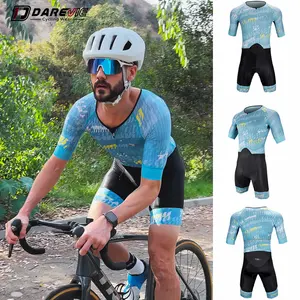 Darevie Breathable Durable Quick Dry Men Triathlon Chinese Manufacturers One Tri Suit OEM Cycling Jersey Set