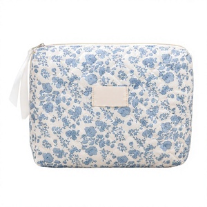 Custom <b>Makeup</b> Bag Women Quilted Cosmetic Organizer Bag Travel Toiletry Pouch Large Capacity <b>Makeup</b> Storage <b>Case</b> OEM Wholesale - Product Image 1