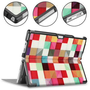 Étui de protection en cuir pu pour tablette, dessin coloré, de luxe, couverture universelle pour microsoft <span class=keywords><strong>Surface</strong></span> <span class=keywords><strong>Pro</strong></span> <span class=keywords><strong>4</strong></span> 5 6 7 - Product Image 4