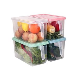 Transparent Food Storage <b>Containers</b> With Clip On Lids Rectangle Stackable <b>Fridge</b> Freshness Preservation For Food - Product Image 2