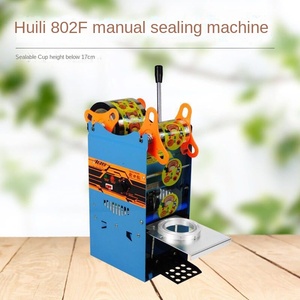 <b>Wheel</b> 90/95 Caliber Semi-Automatic 220V Heat Sealing Machine for <b>Plastic</b> Milk Tea/Soybean Cups/Bottles Easy Heat Sealing Sealing - Product Image 2