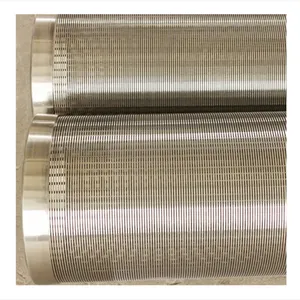 Wire Wrapped Stainless Steel Well Drilling 85 % Filter Rating Well Screen Pipe