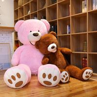 Peluche géante personnalisable en gros, ours en peluche géant avec rembourrage en coton PP, jouet en peluche