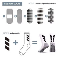 Chaussettes de Pilates antidérapantes pour femmes personnalisées avec un design à bordure en dentelle, poignées personnalisées, adaptées aux exercices de yoga