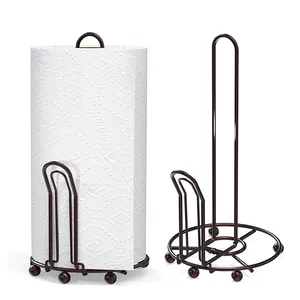 Manufacturer Supplier Free Standing Kitchen Towel Paper Roll Frame Tissue Roll Organization Paper Holder