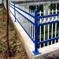 Valla de Jardín de Acero Moderna, Valla de Metal de Acero Galvanizado, Valla de Seguridad con Recubrimiento de Polvo Negro, Valla de Hierro Forjado con Parte Superior Plana
