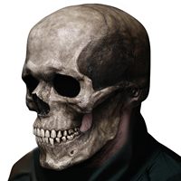 Masque d'horreur d'Halloween intégral avec mâchoire mobile, accessoires de costume de cosplay squelette, masque de fête en latex, modèle JHMJ MJ