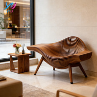 Fauteuil inclinable de luxe moderne en bois CNC, couleur personnalisée, écologique et durable, pour la maison, le bureau, la chambre, l'appartement, le salon