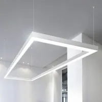 ENRICH Decken hängende quadratische Pendel leuchte Aluminium LED-Leuchte mit schnellen Draht verbindern