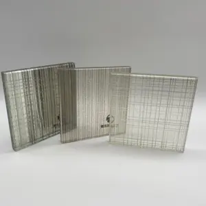 5mm, 6mm, 8mm, 10mm tempered decorative gold wire mesh Laminated Glass customized