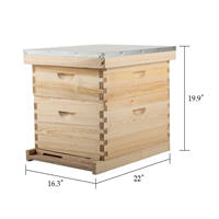 2024 Meilleures Ventes Kit de Ruche Langstroth Équipement Apicole Ruche en Bois à 10 Cadres