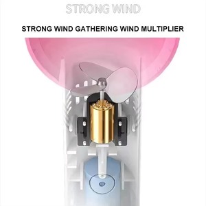 พัดลมตั้งโต๊ะไร้ใบพัดแบบพกพา ชาร์จผ่าน USB พัดลมระบายอากาศขนาดเล็ก สำหรับร้านเสริมสวยและโต๊ะทำงาน - Product Image 3