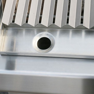 Parrilla de roca de lava de estilo de gas tradicional, equipos de cocina/estufa de gas, acero inoxidable, no es compatible con el uso diario, plata, 7KW - Product Image 2