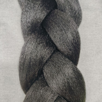 Échantillon Gratuit - Tresses Jumbo au Crochet en Fibre Synthétique Pré-Étirée de 41 Pouces, 165g, à Trame Unique, Couleurs Personnalisables
