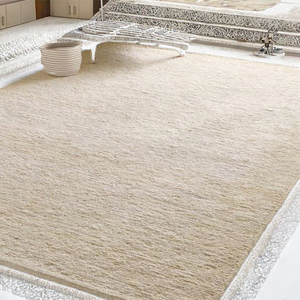 Alfombra de Fibra de Bambú en Colores Pastel Exclusivos KNOWDOW, Diseño Trenzado Ecológico para Personalización Interior de Toda la Casa, Estilo Musulmán - Product Image 3