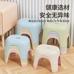 Taburete de Plástico Friendship, Tamaño Convencional, Material PP Reforzado, Para Uso en el Hogar, Baño y Niños - Product Image 1